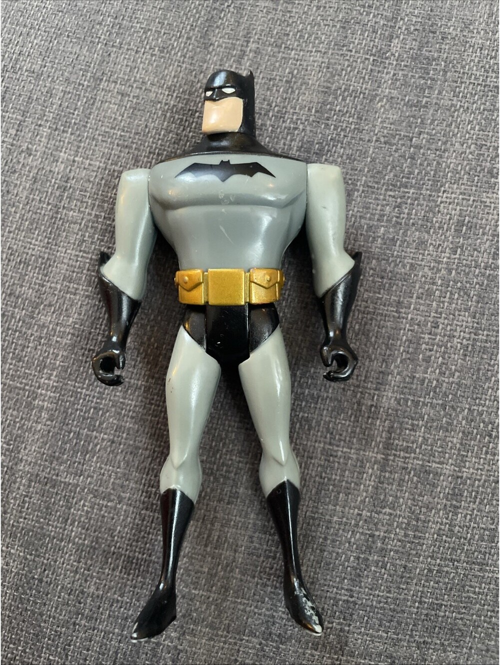 BATMAN The Animated Series 1998 DC Comics 5" Action Figure Black/Gray Suit